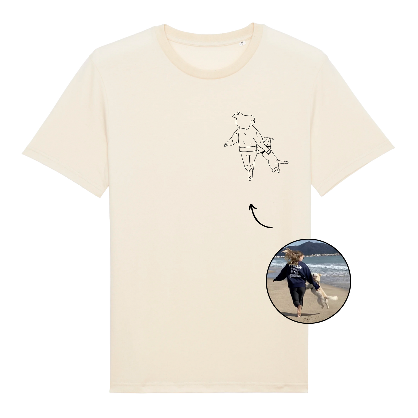 Shirt mit personalisierter Illustration