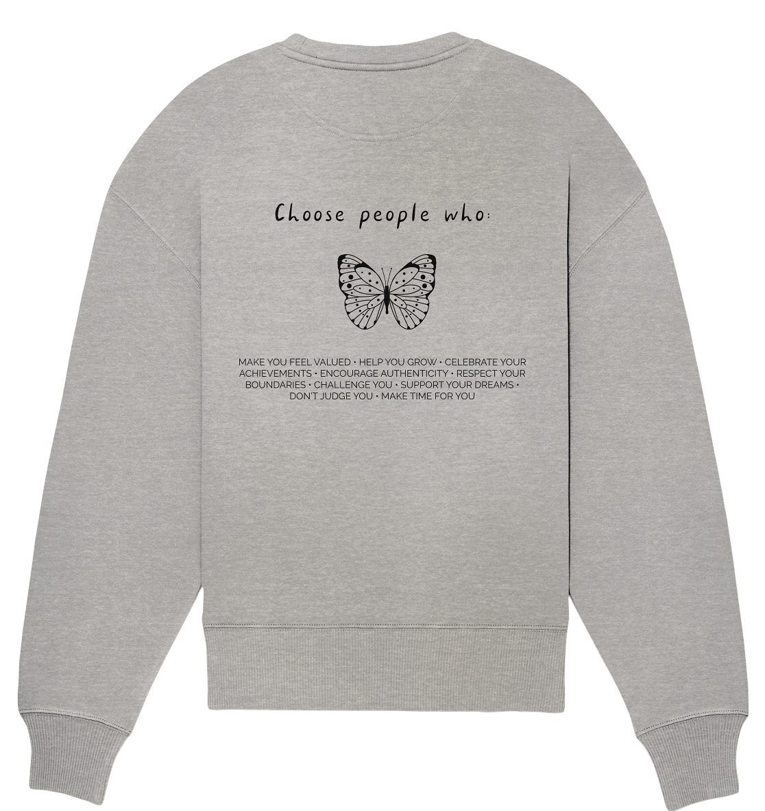 Oversize Sweatshirt "choose people"