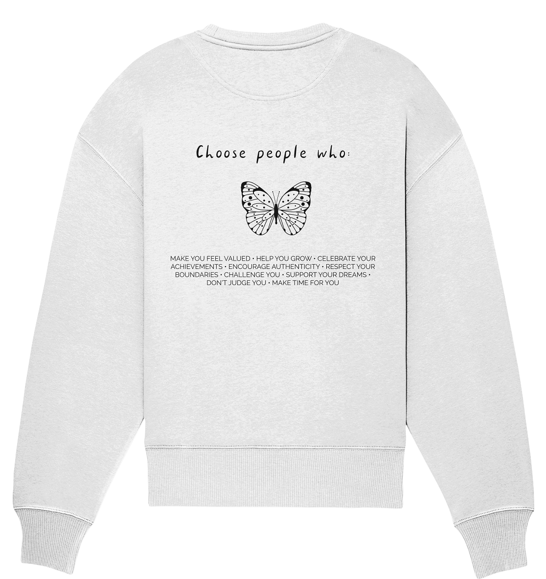 Oversize Sweatshirt "choose people"