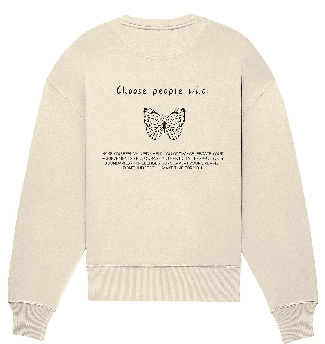 Oversize Sweatshirt "choose people"