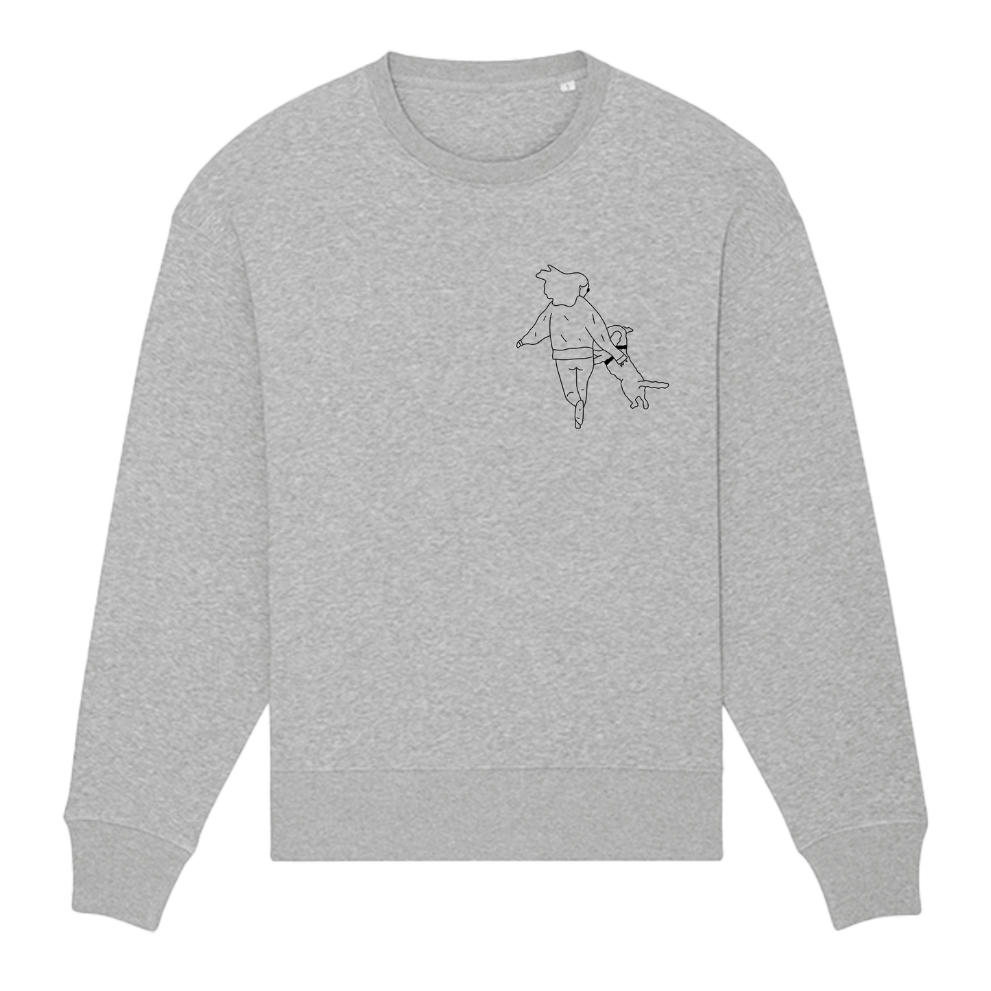 Oversize Sweatshirt mit personalisierter Illustration