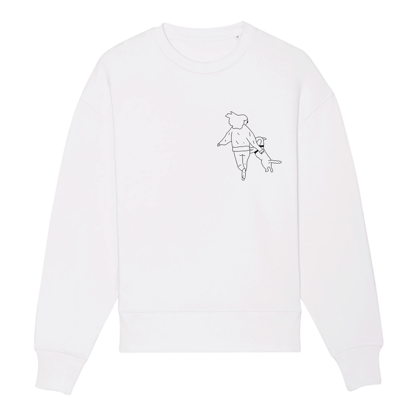 Oversize Sweatshirt mit personalisierter Illustration